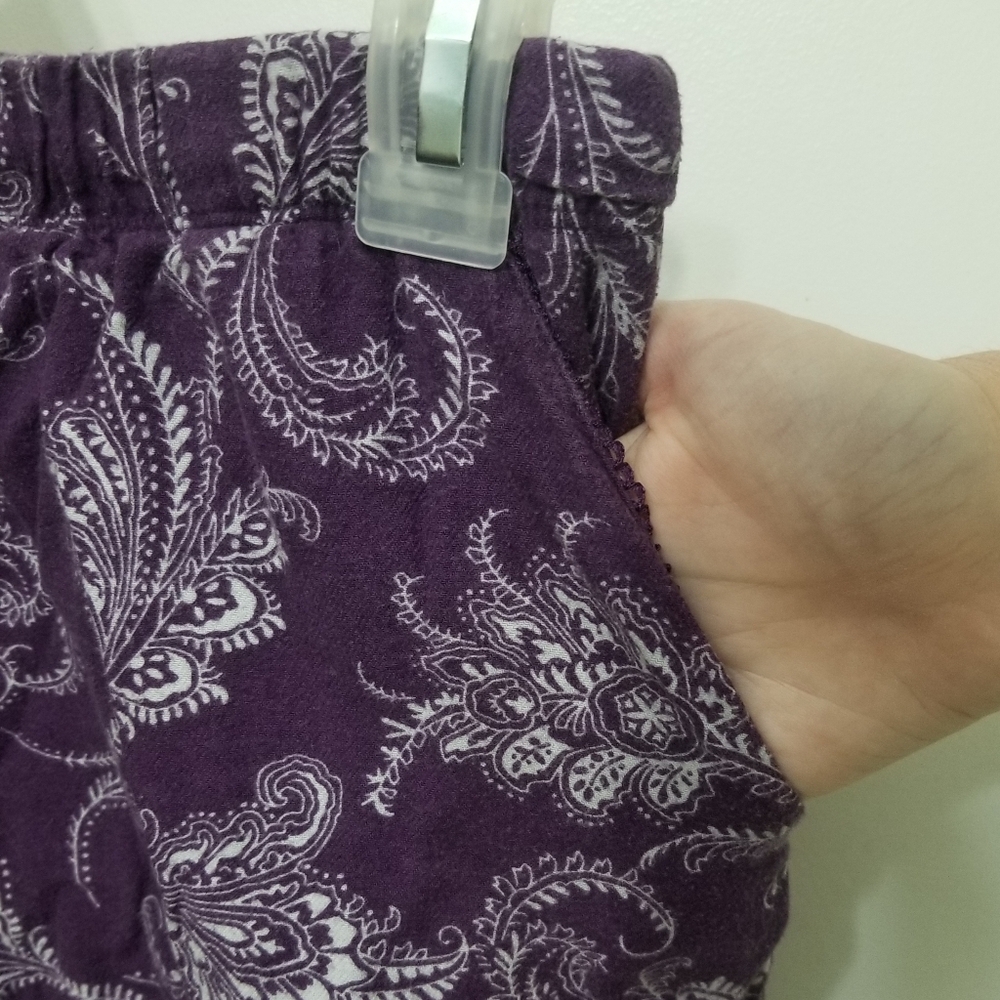 EUC gorgeous purple pj set, sz M, w pant pockets! - Picture 7 of 8